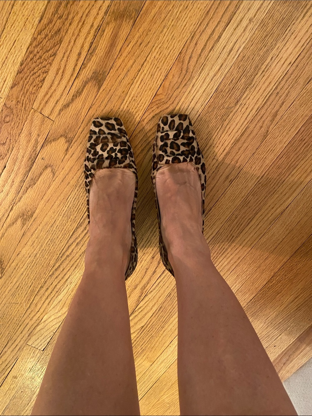 ANN MASHBURN Leopard-Print Square-Toe Pumps - brown, black, cream - Picture 4 of 6